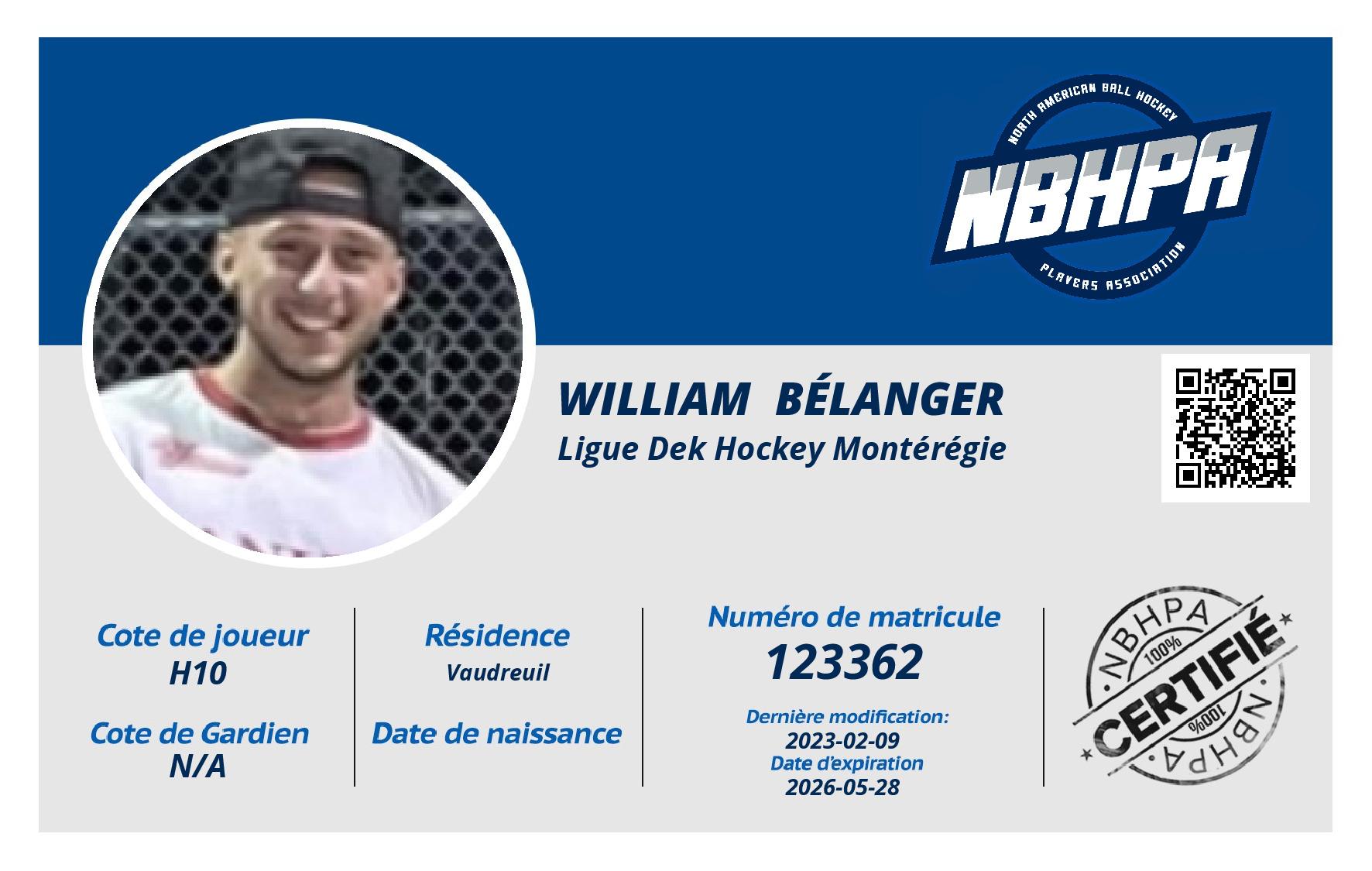 William  Bélanger