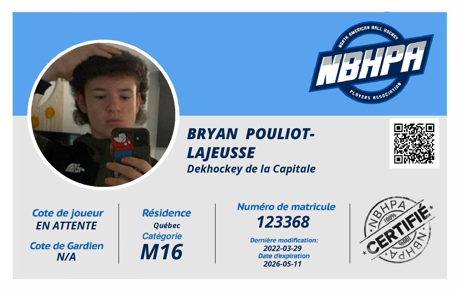 Bryan  Pouliot-Lajeusse