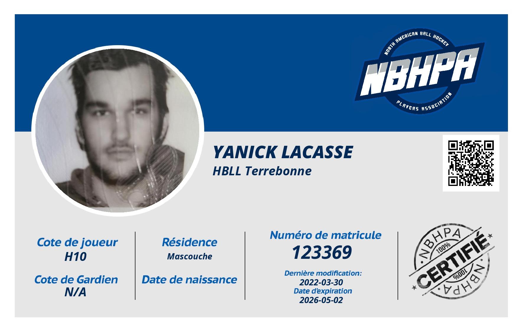 Yanick Lacasse