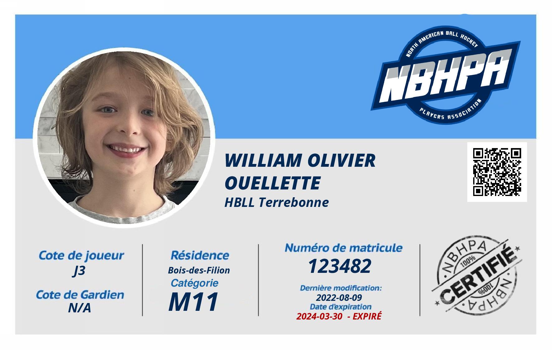 William Olivier  Ouellette