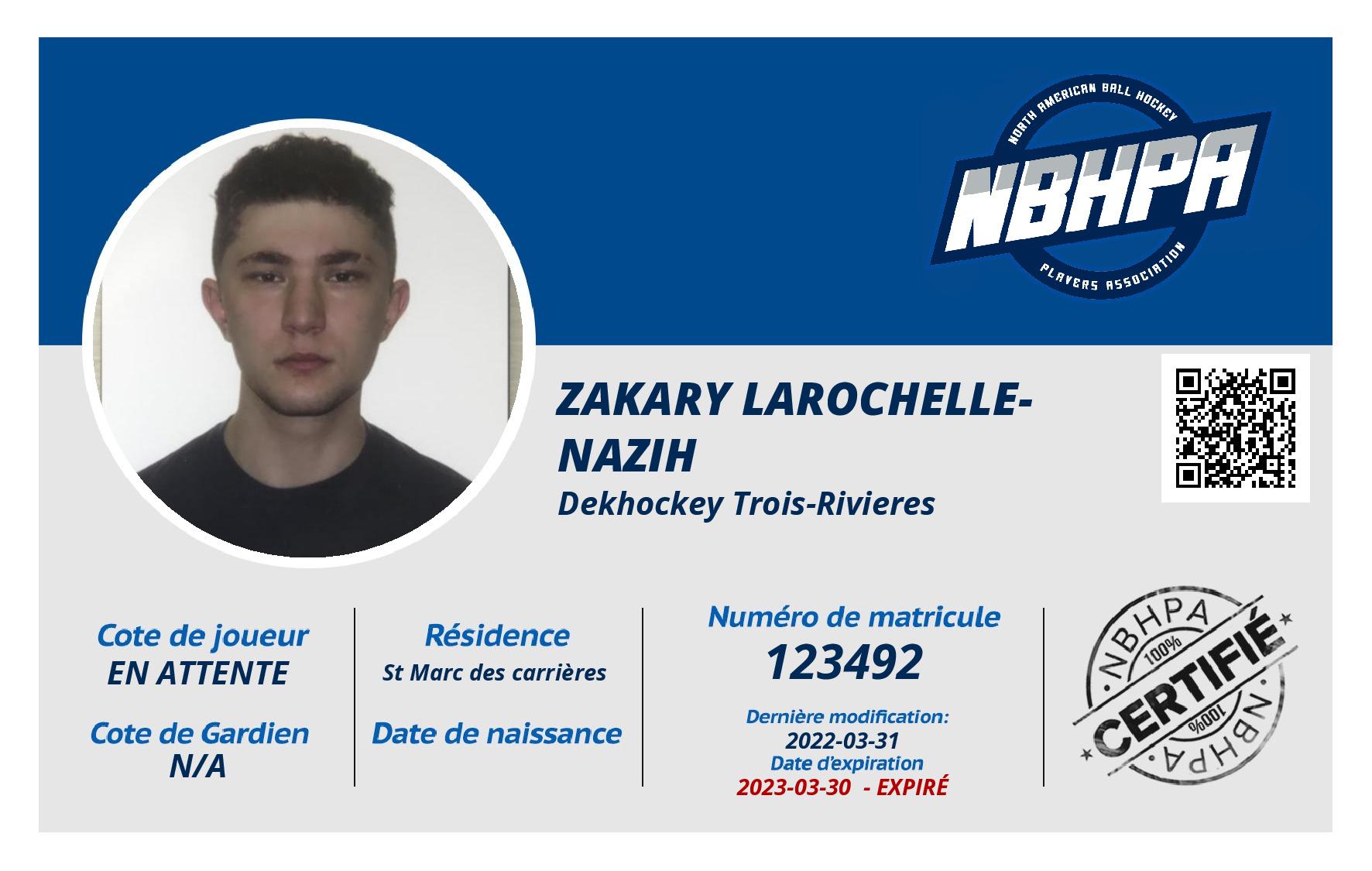 Zakary Larochelle-Nazih 