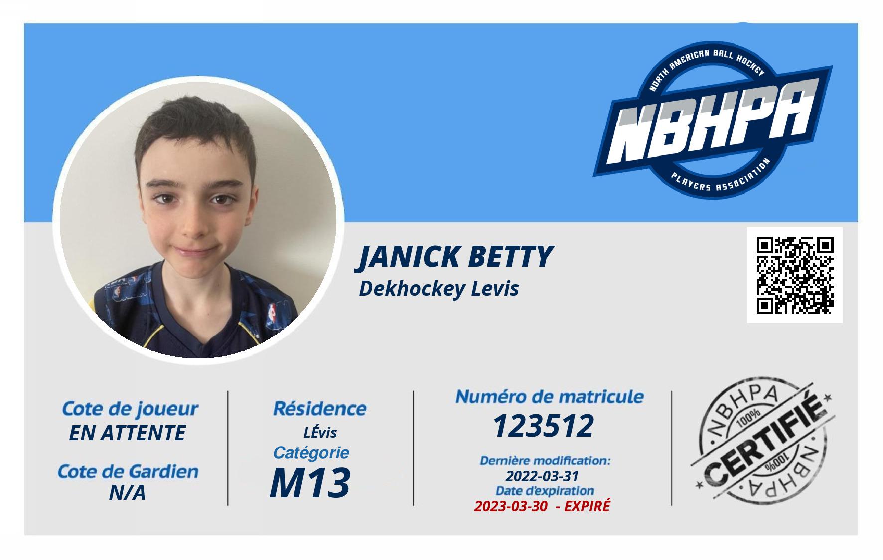 Janick Betty 