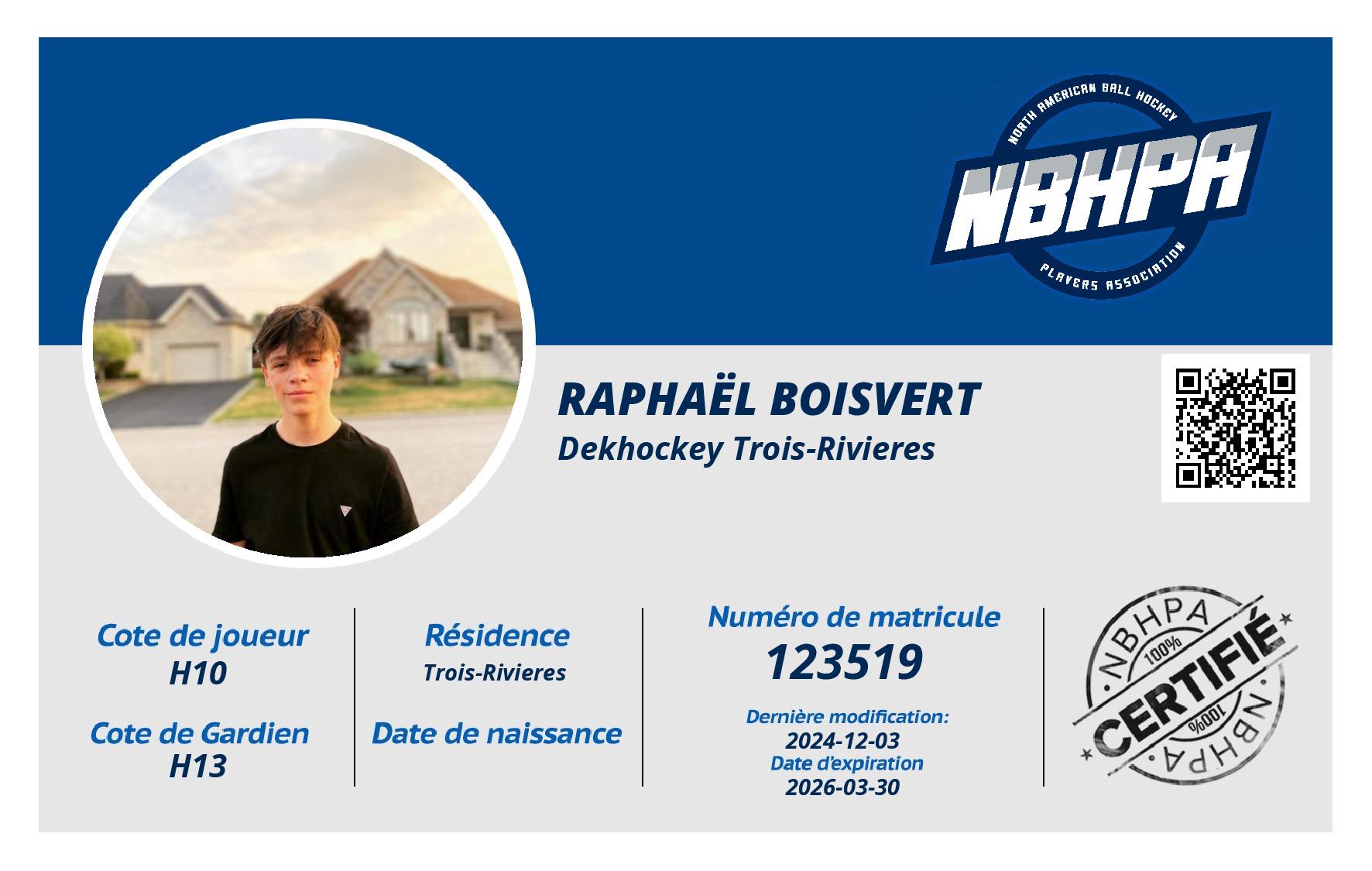 Raphaël Boisvert