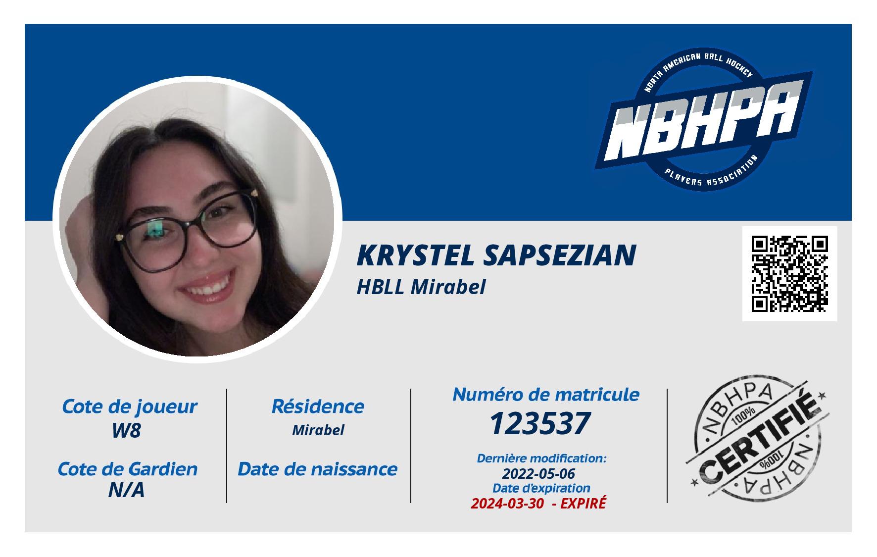 Krystel Sapsezian