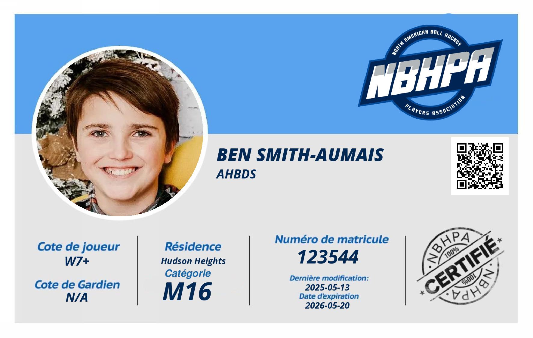 Ben Smith-Aumais