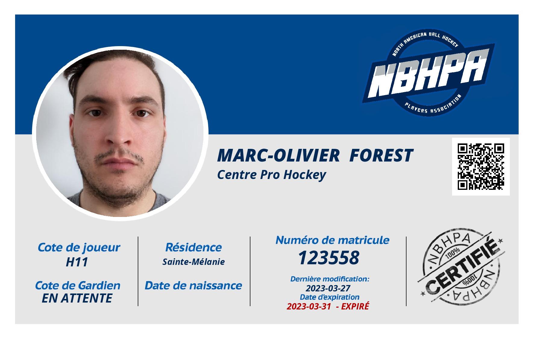 Marc-Olivier  Forest