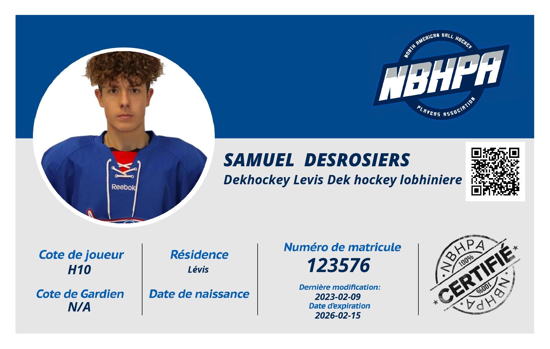 Samuel  Desrosiers 