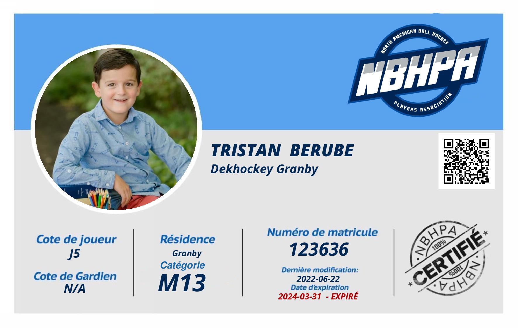 Tristan  Berube 
