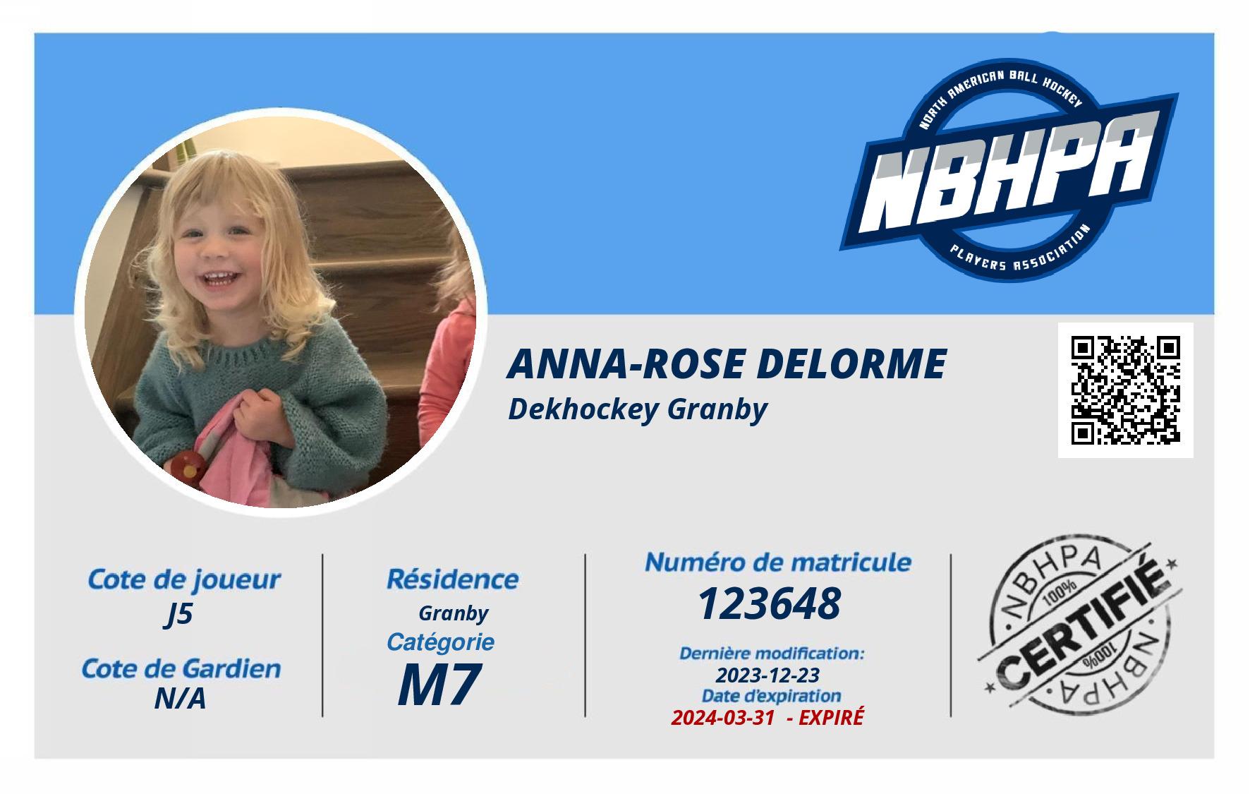 Anna-Rose Delorme