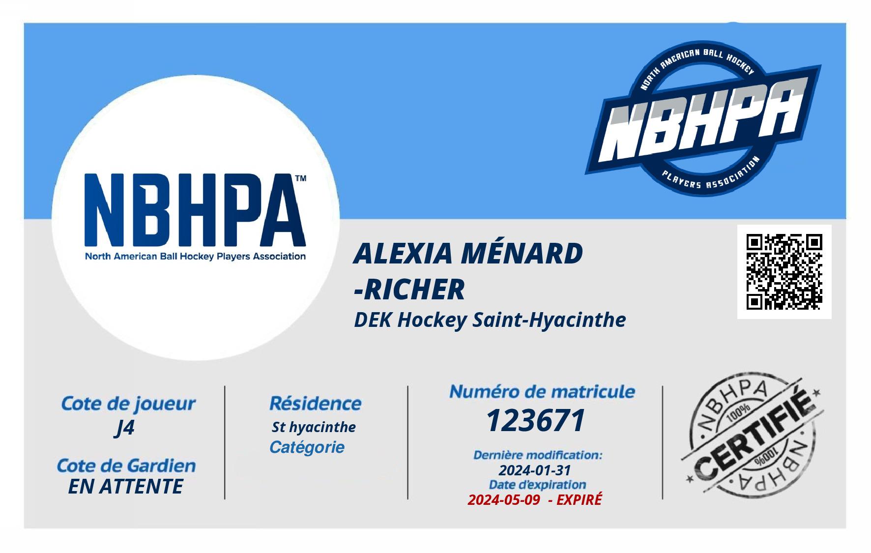 Alexia Ménard -Richer