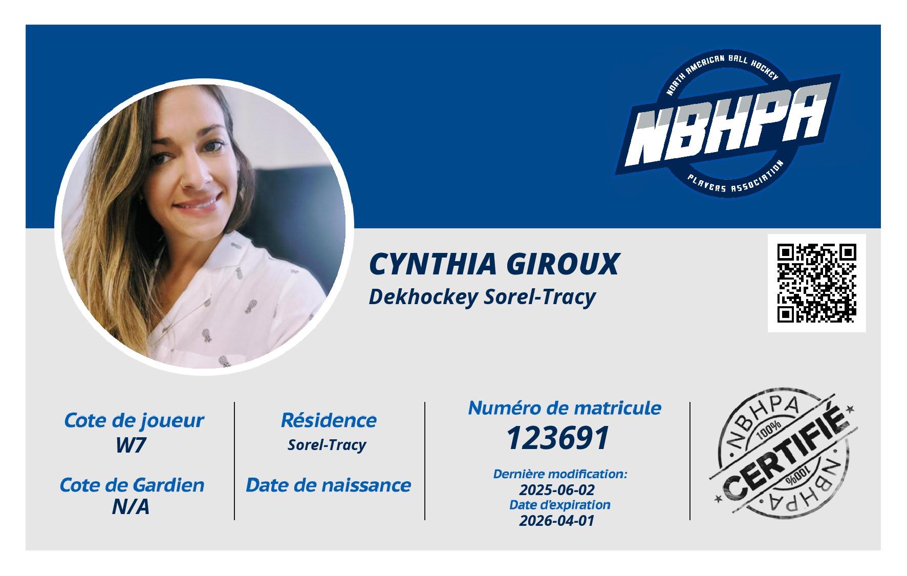 Cynthia Giroux