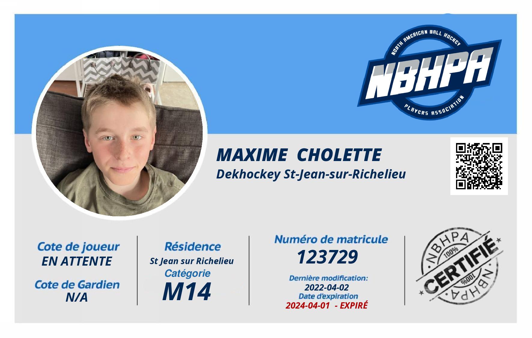 Maxime  Cholette