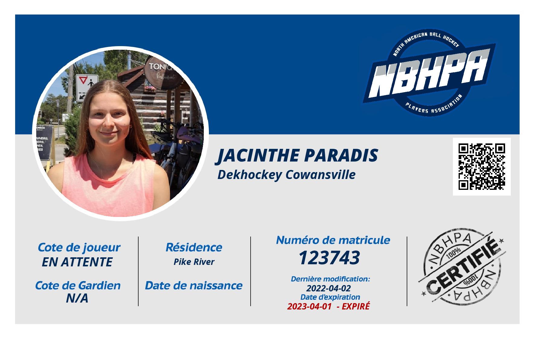 Jacinthe Paradis