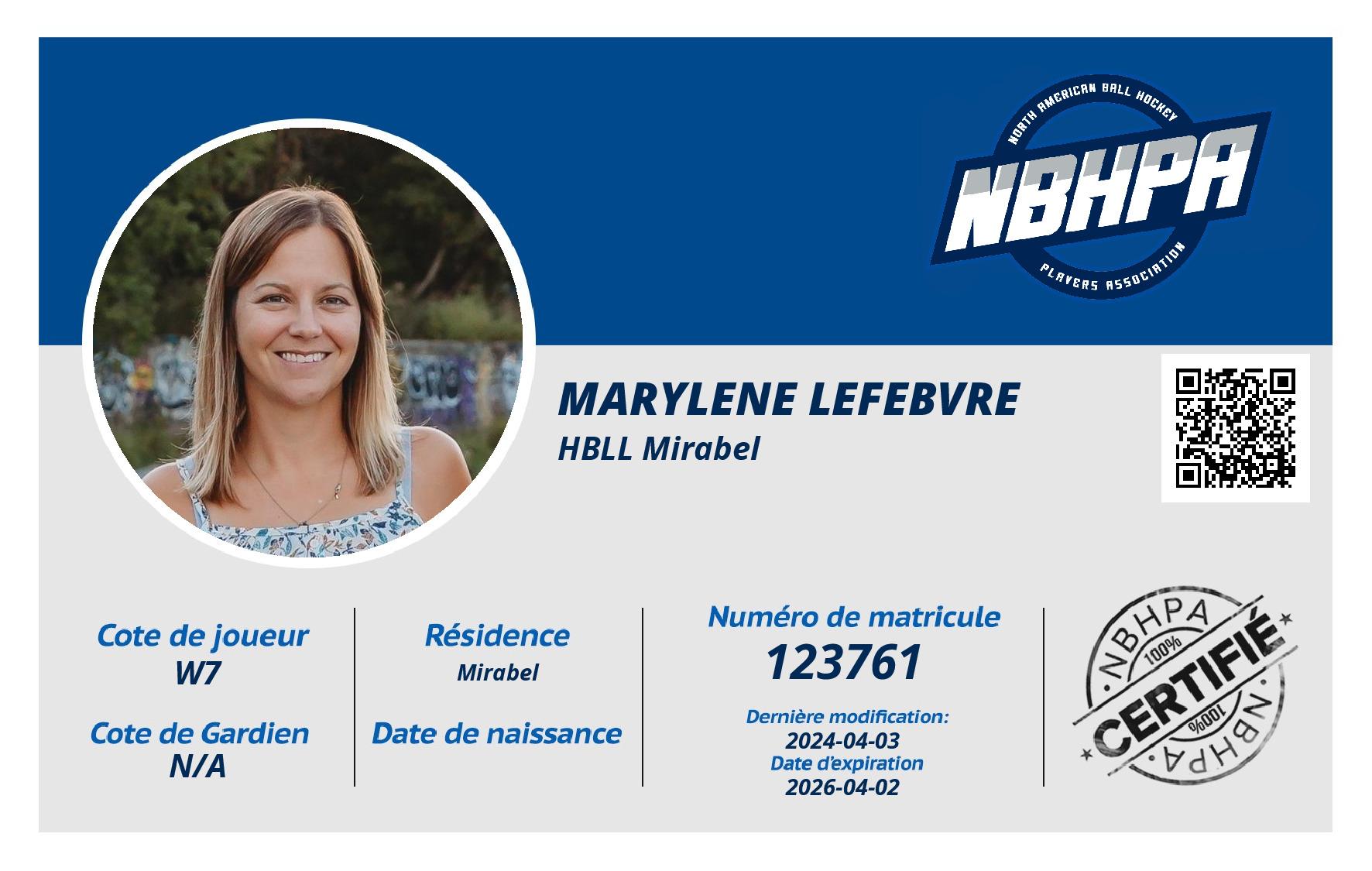 Marylene Lefebvre