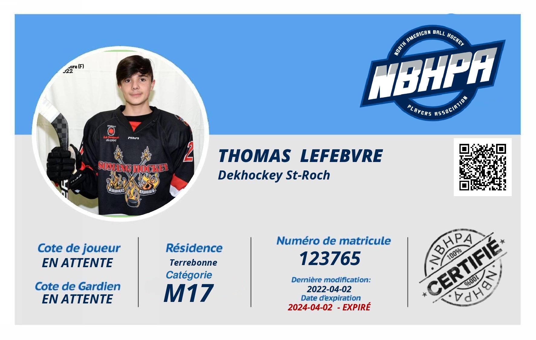 Thomas  Lefebvre 