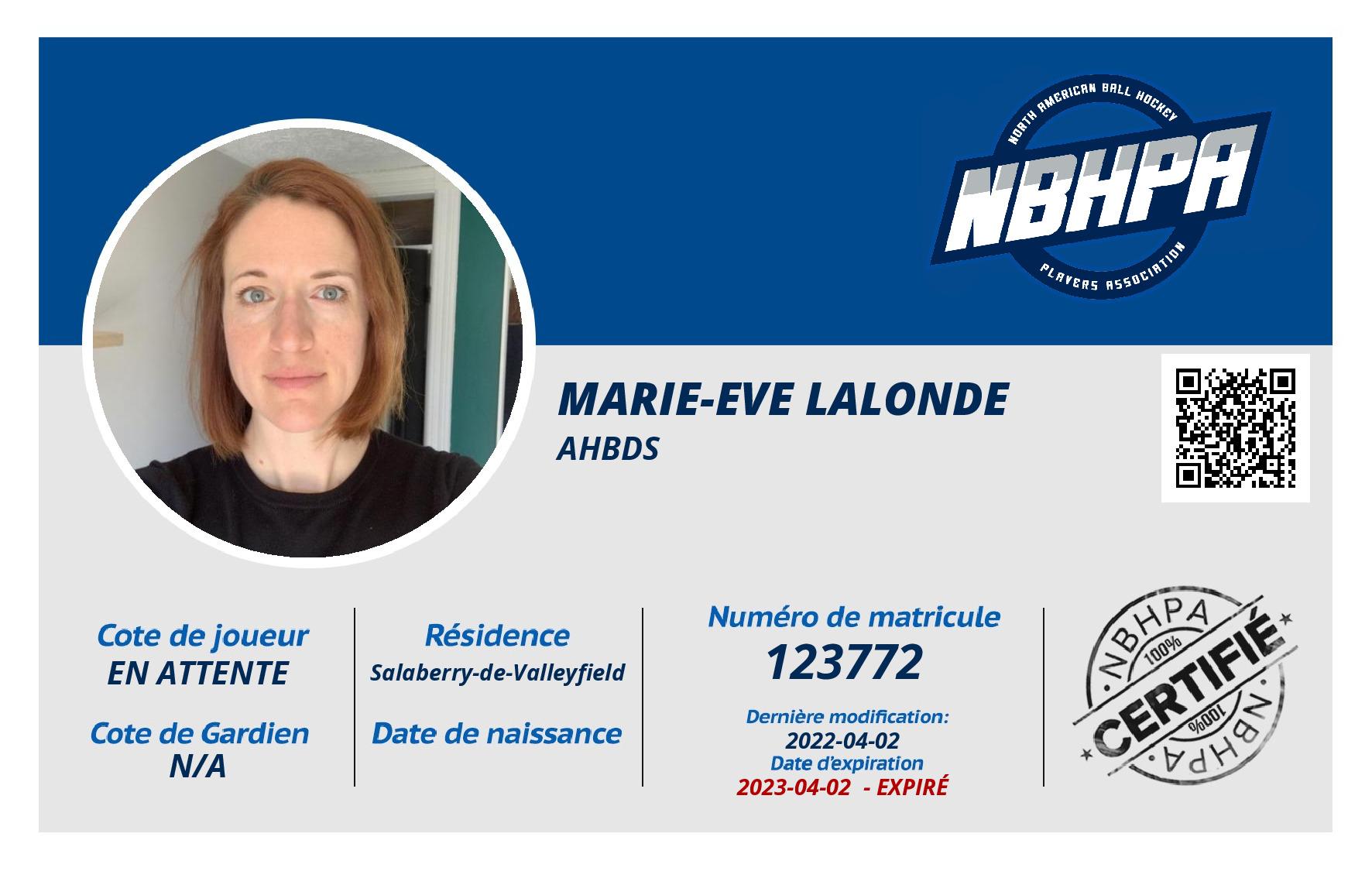 Marie-Eve Lalonde