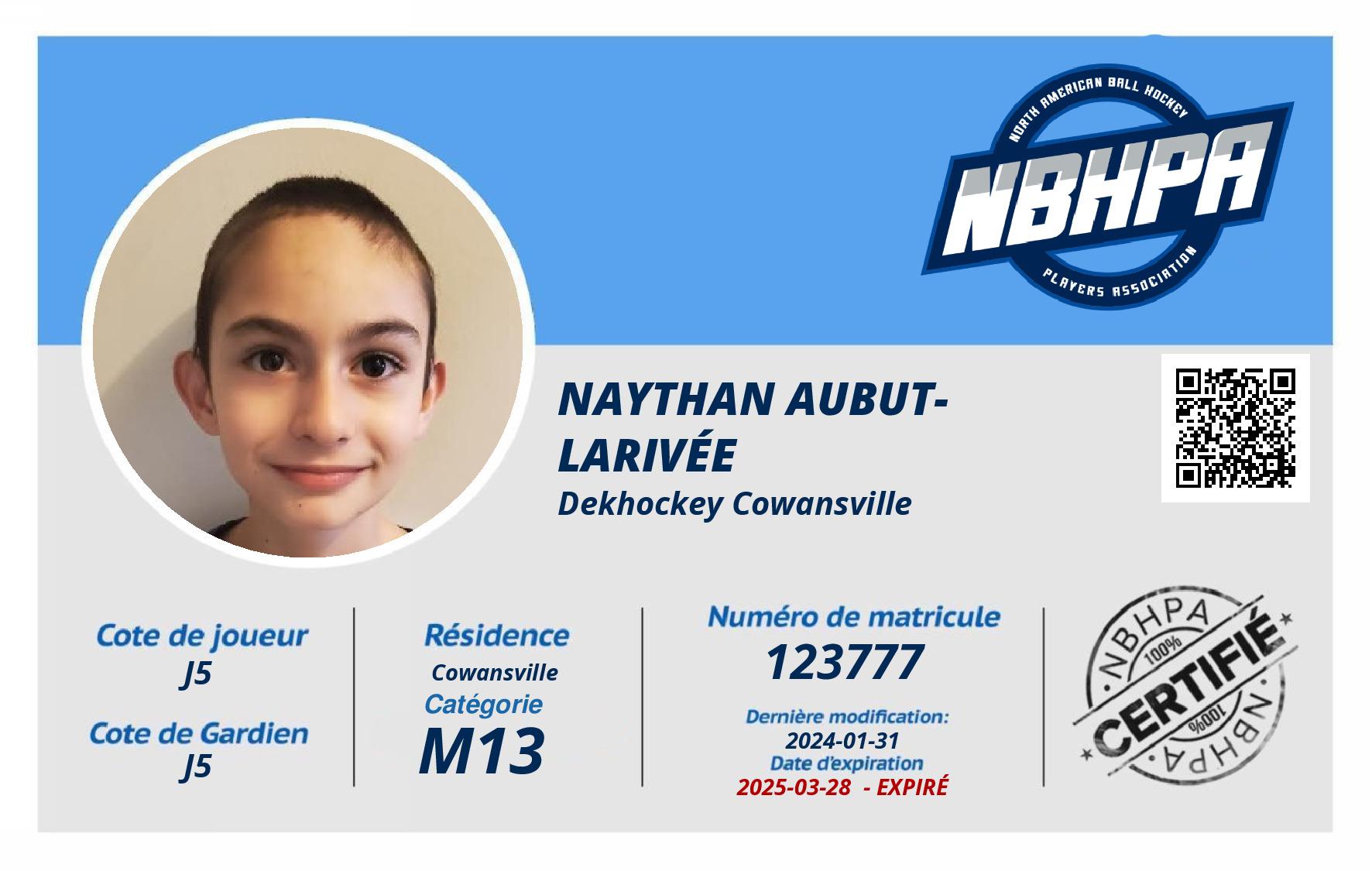 Naythan Aubut-Larivée 
