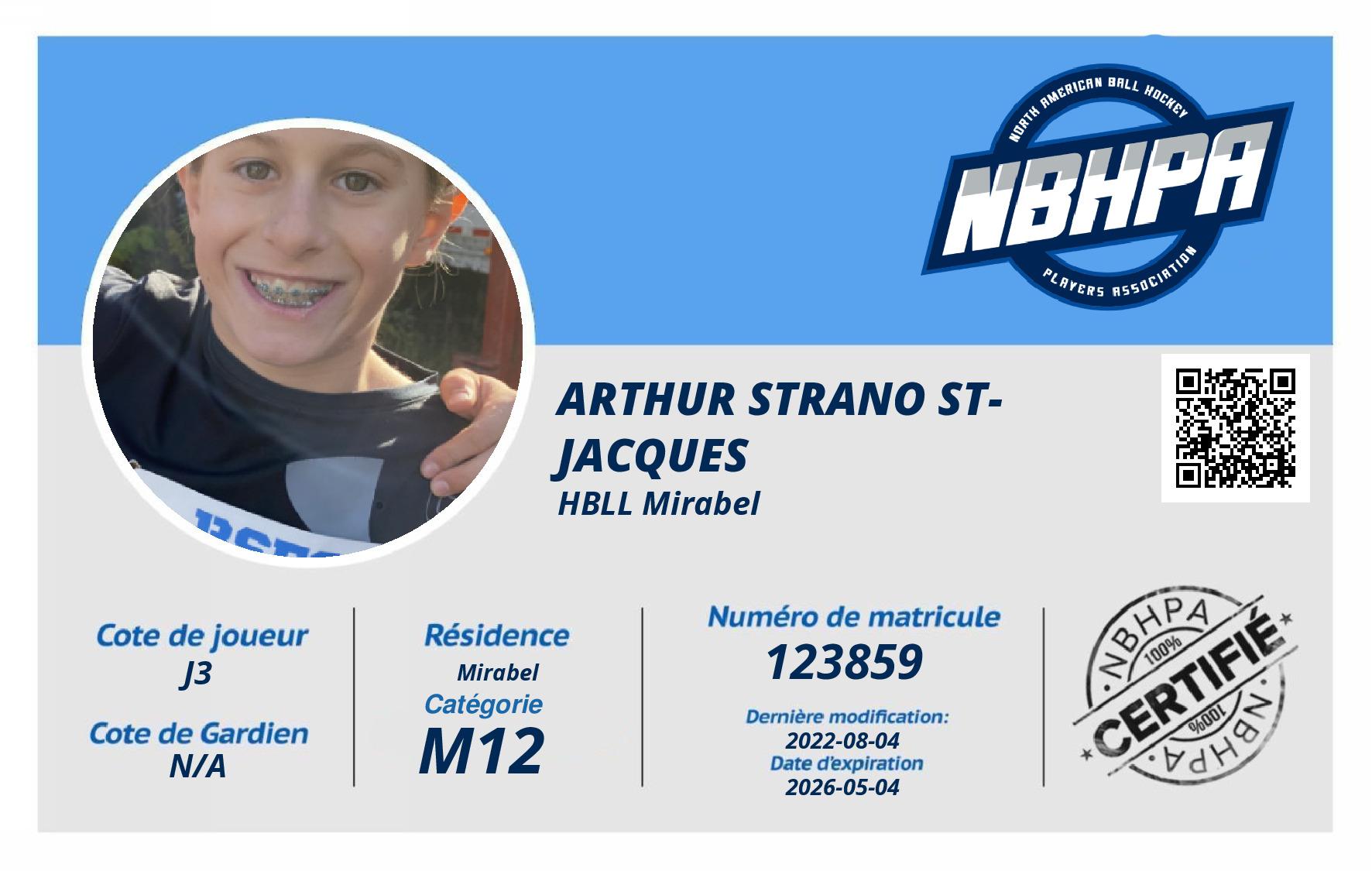 Arthur Strano St-Jacques