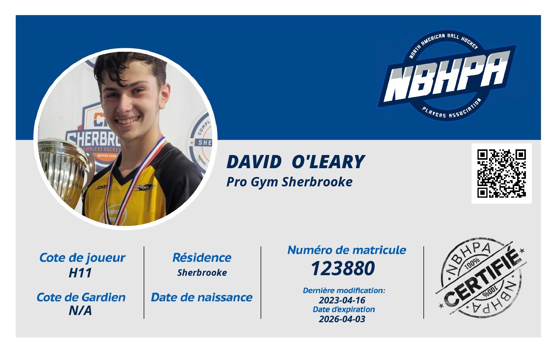 David  O'Leary 