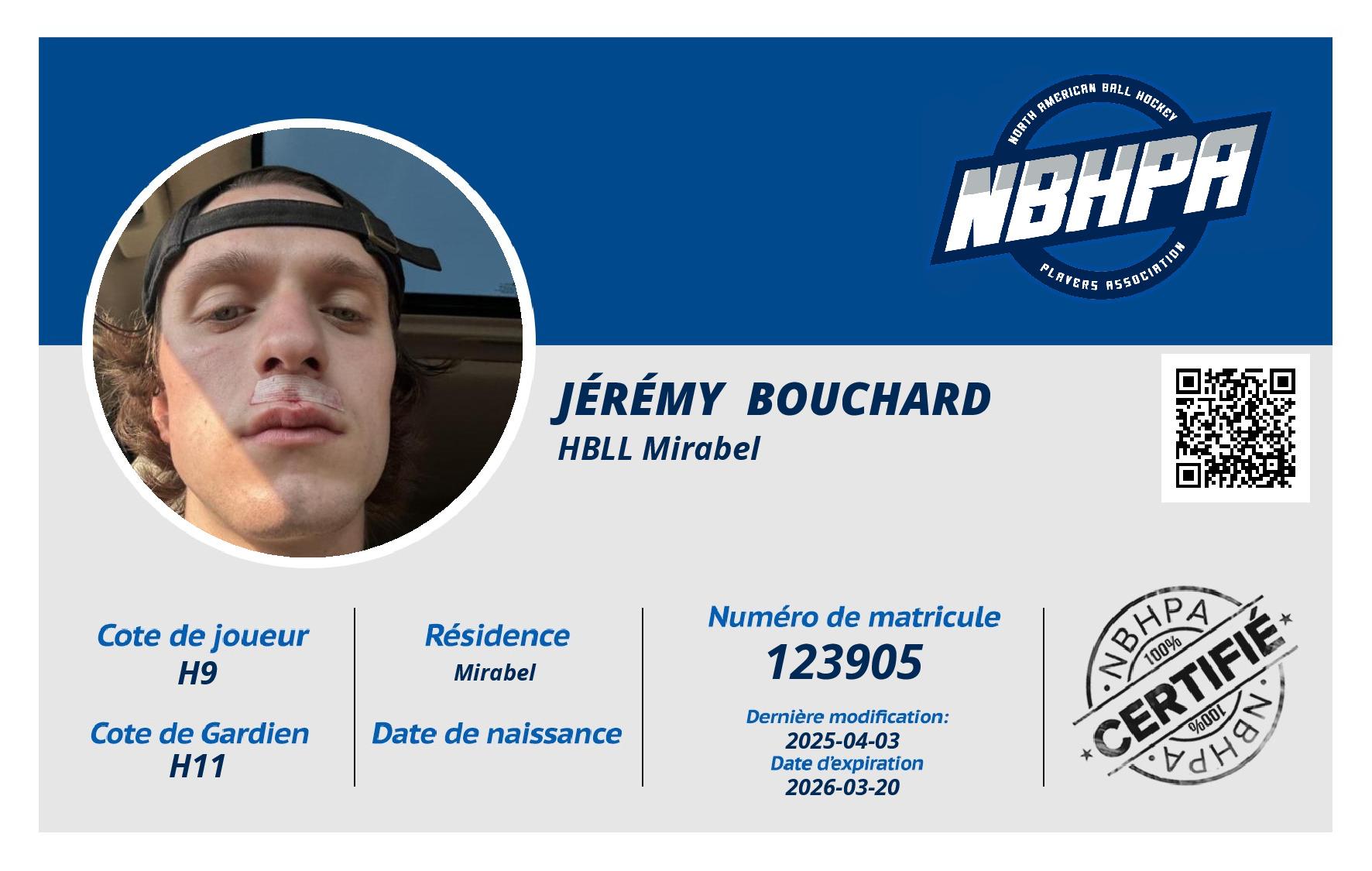 Jérémy  Bouchard