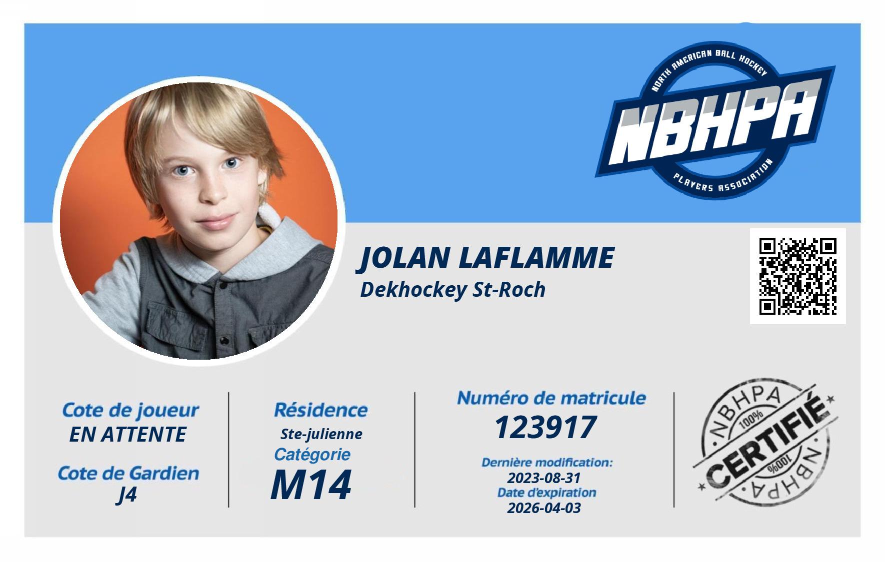 Jolan Laflamme 