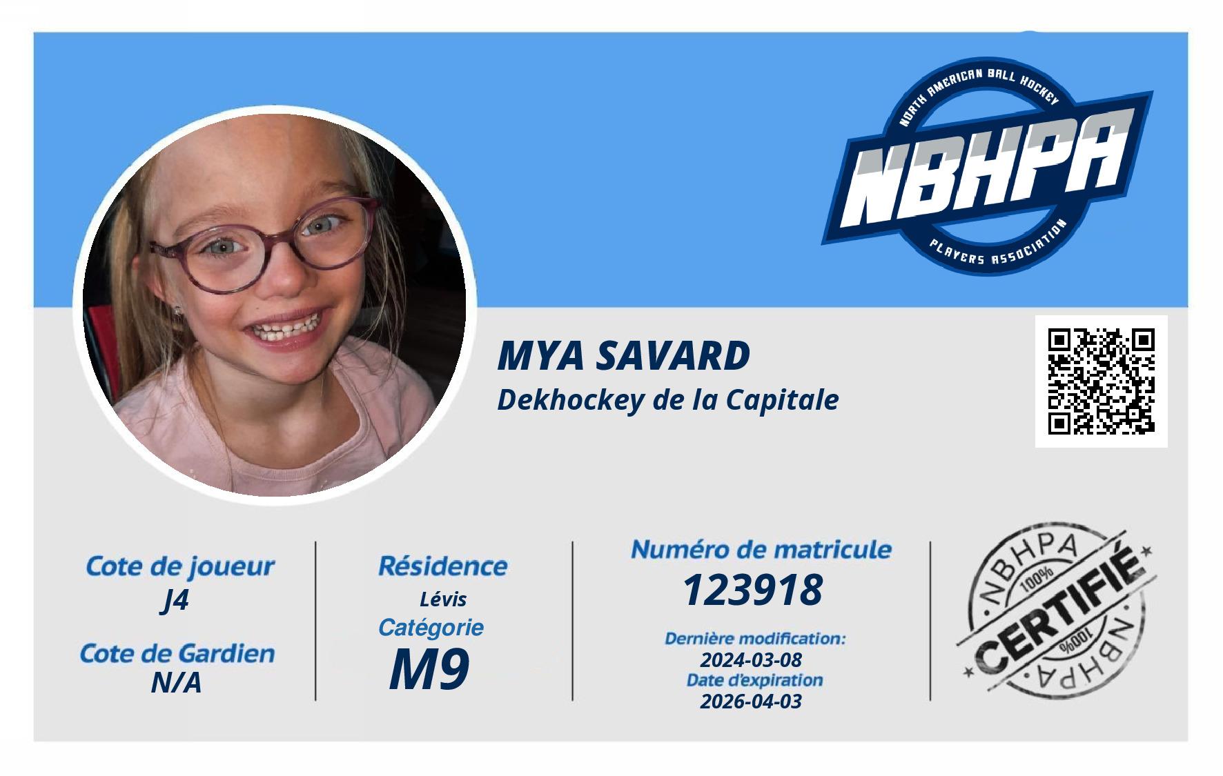 Mya Savard