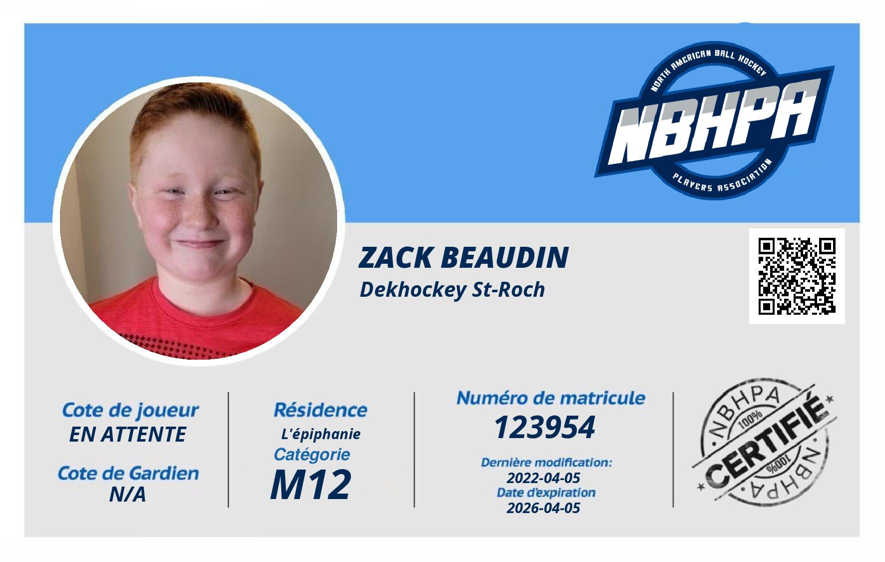 Zack Beaudin