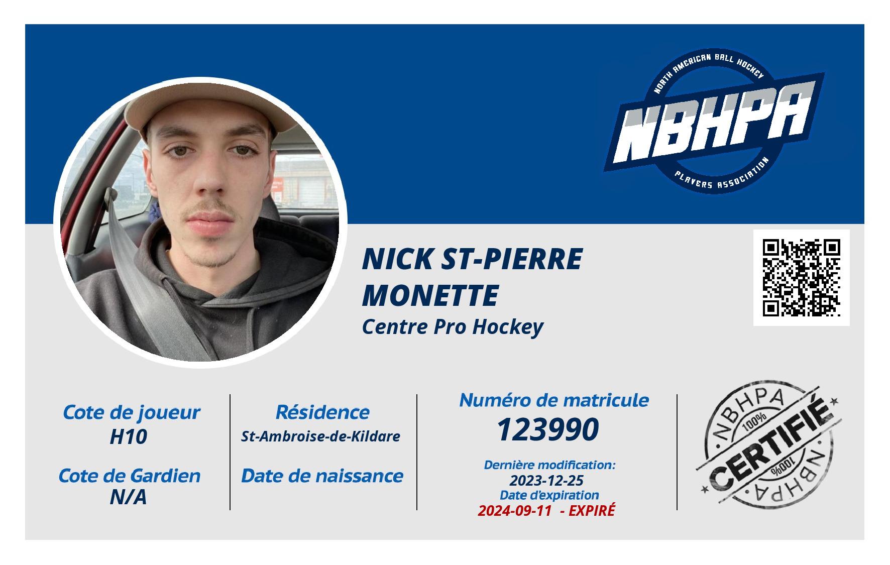 Nick St-pierre monette