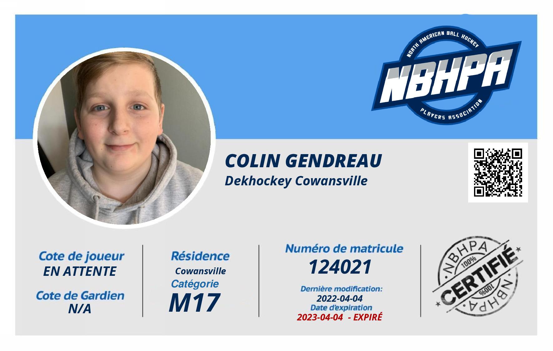 Colin Gendreau 