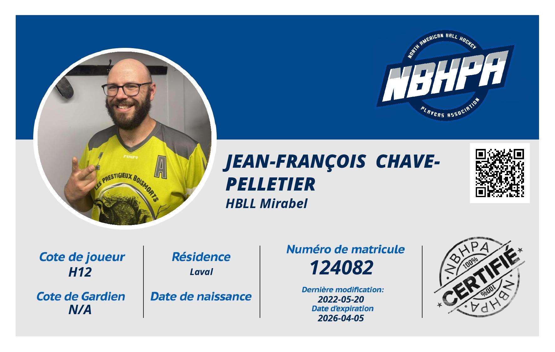 Jean-François  Chave-Pelletier 
