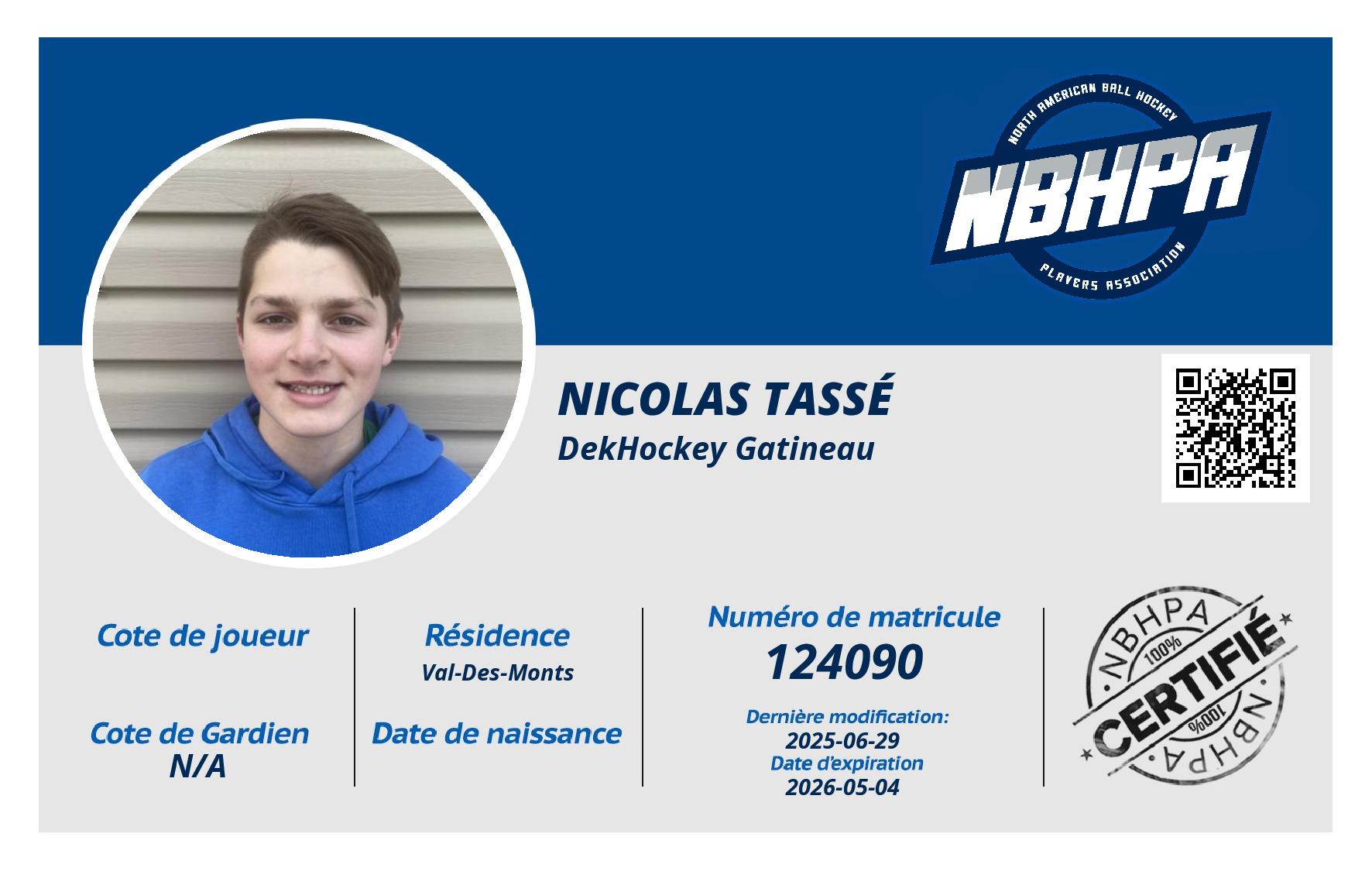 Nicolas Tassé