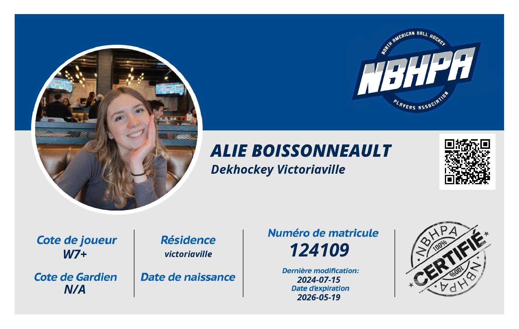 Alie Boissonneault