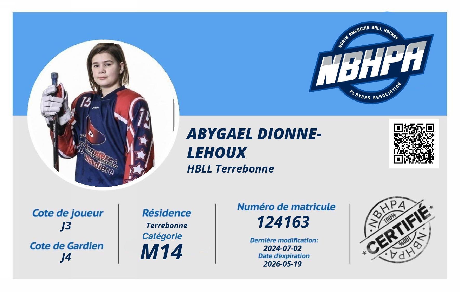 Abygael Dionne-Lehoux 