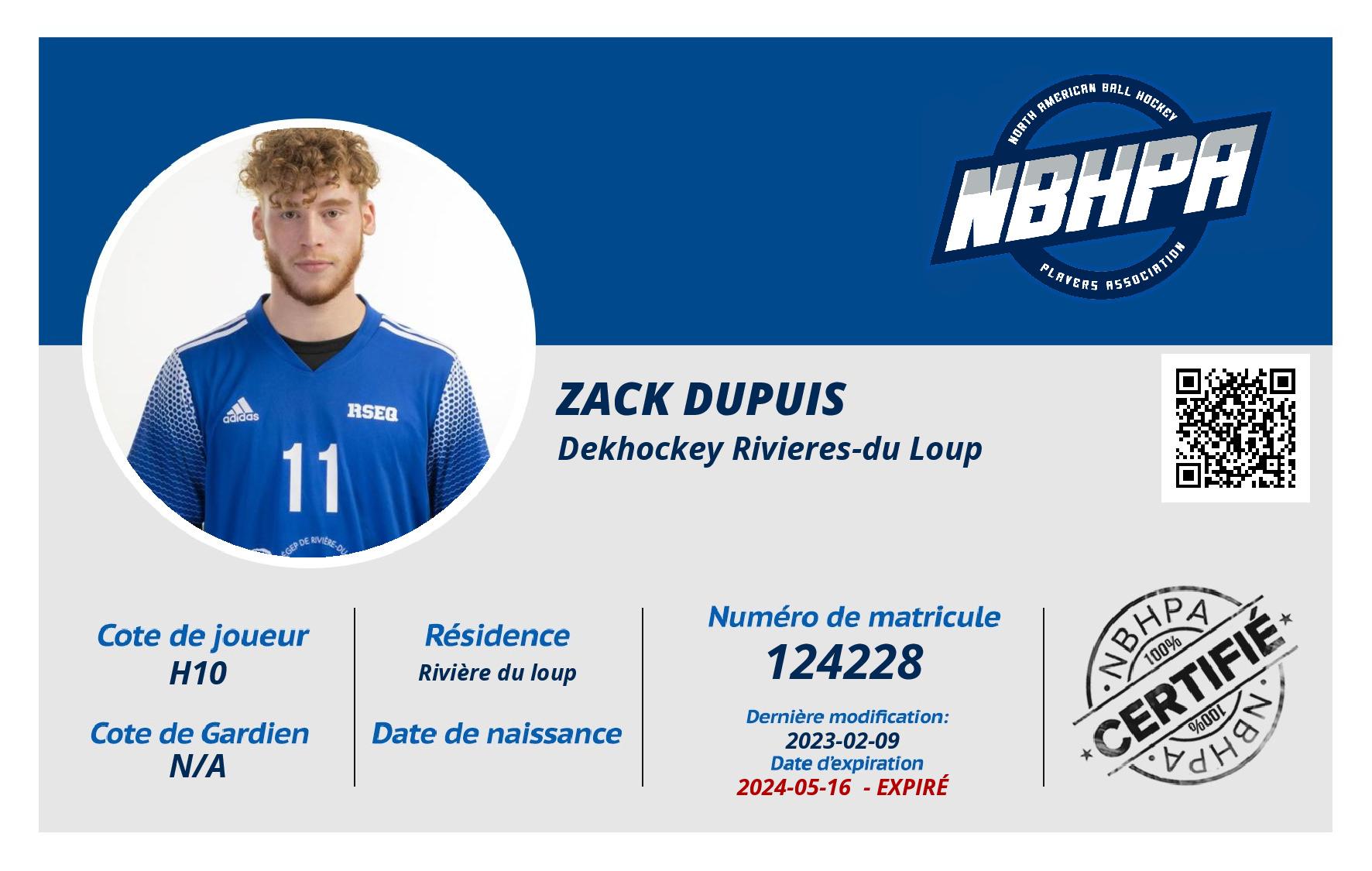 Zack Dupuis
