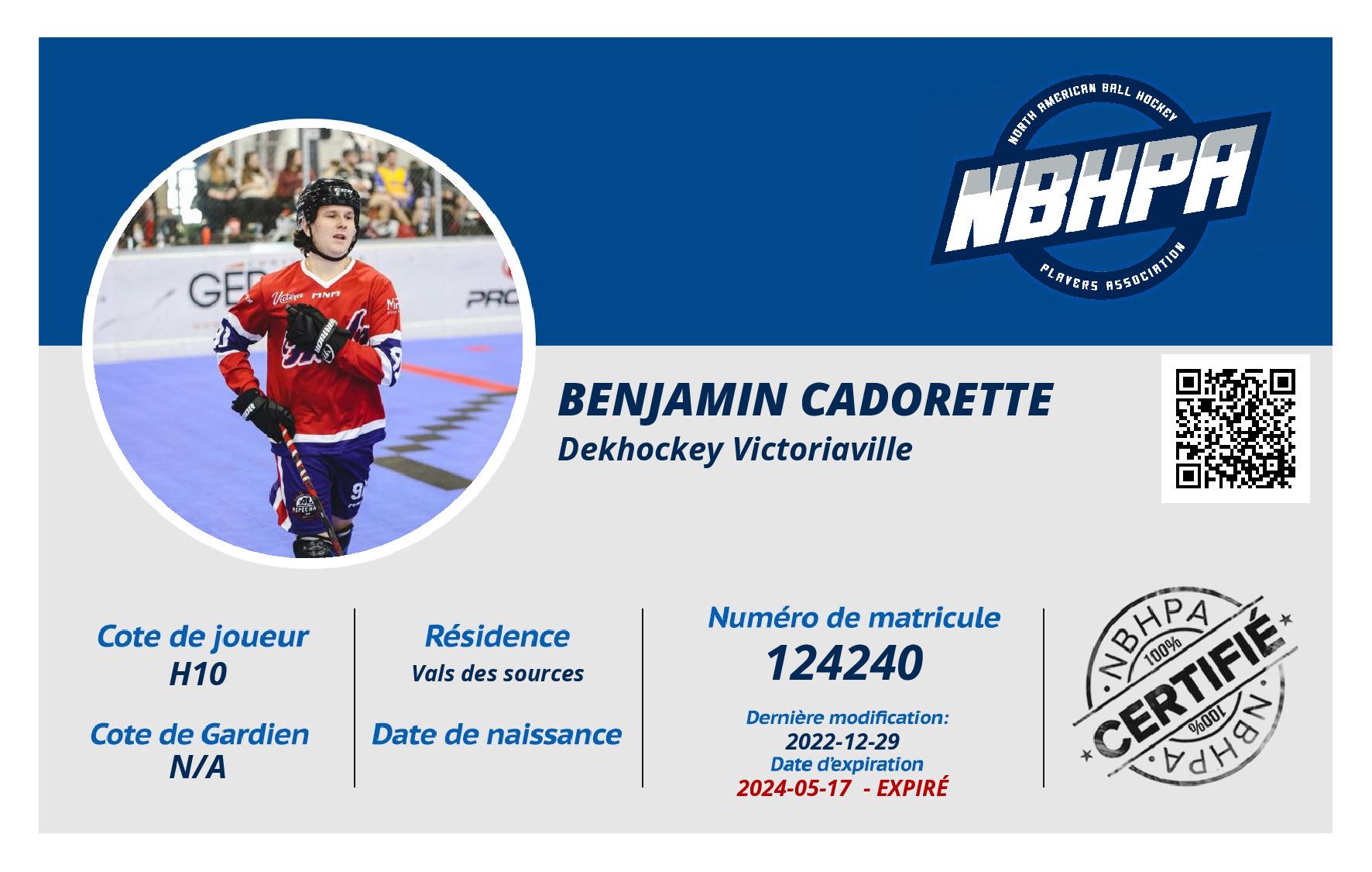 Benjamin Cadorette