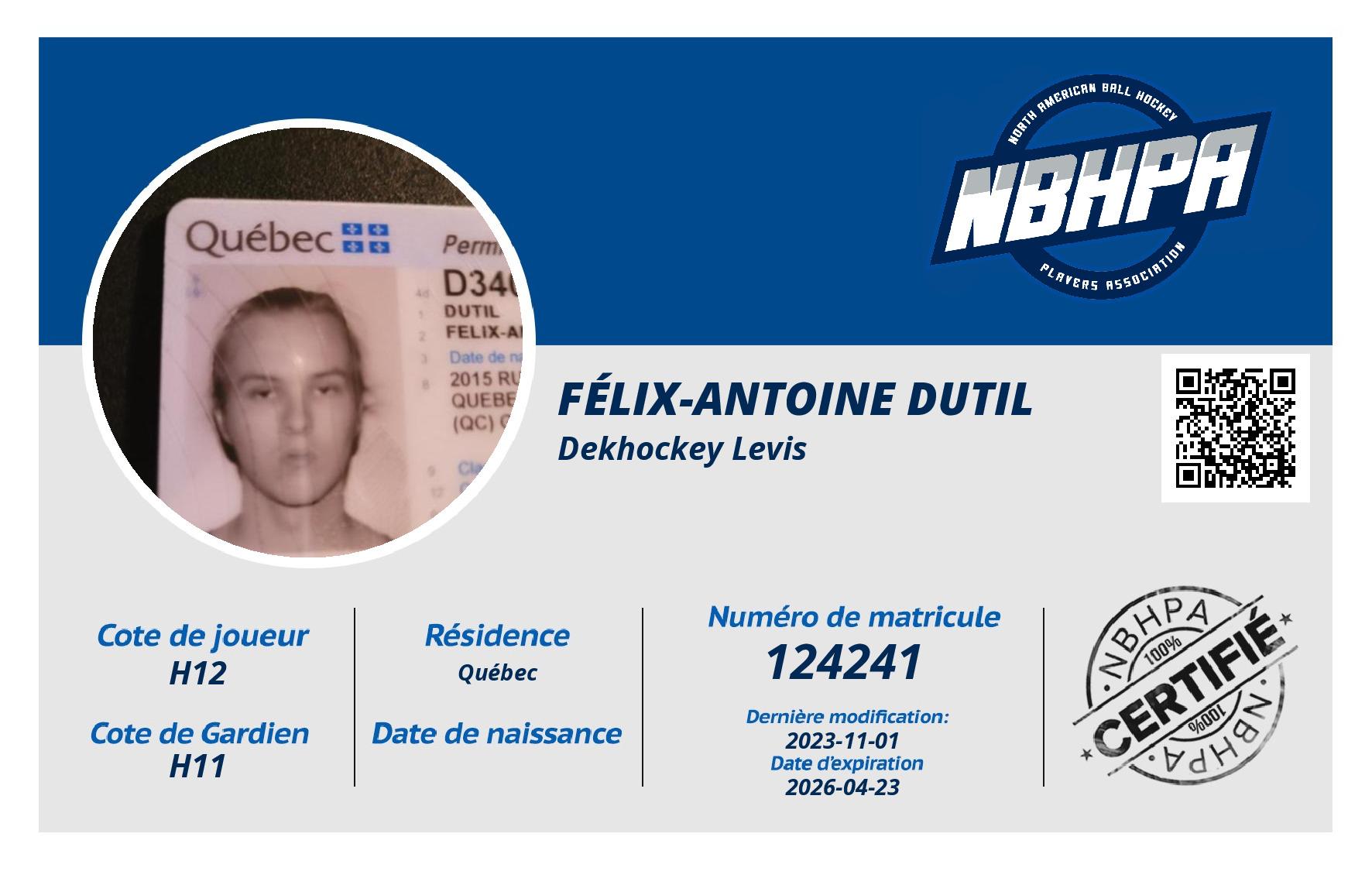 Félix-antoine Dutil