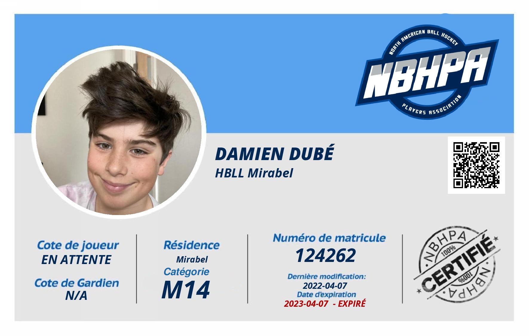 Damien Dubé 