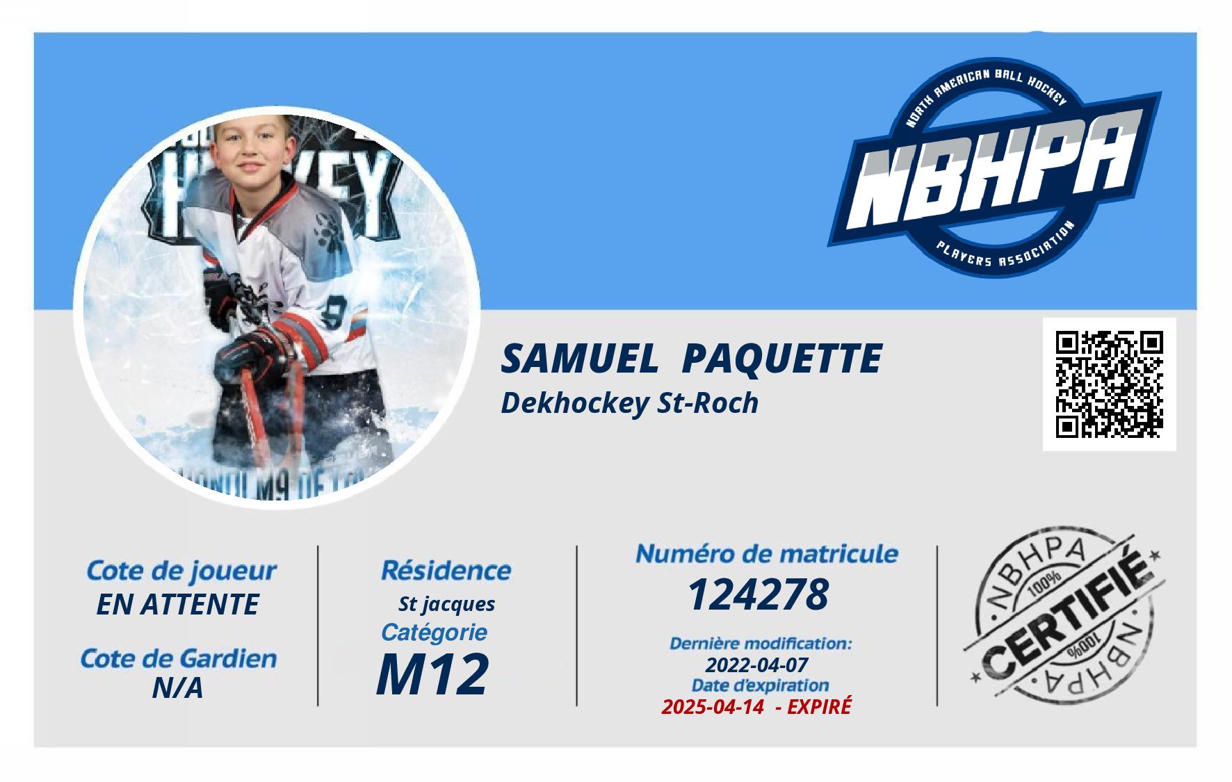 Samuel  Paquette