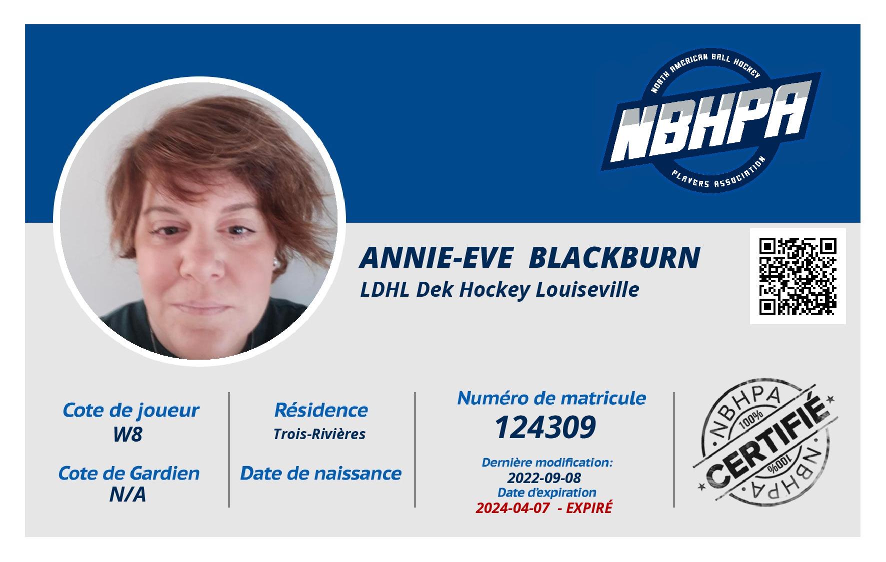 Annie-Eve  Blackburn 