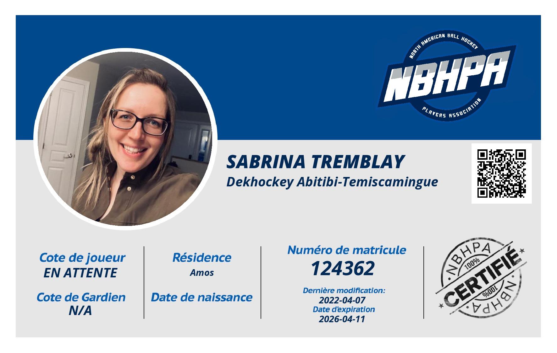 Sabrina Tremblay