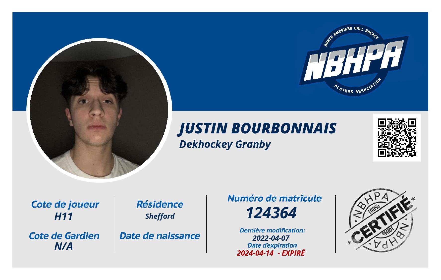 Justin Bourbonnais 