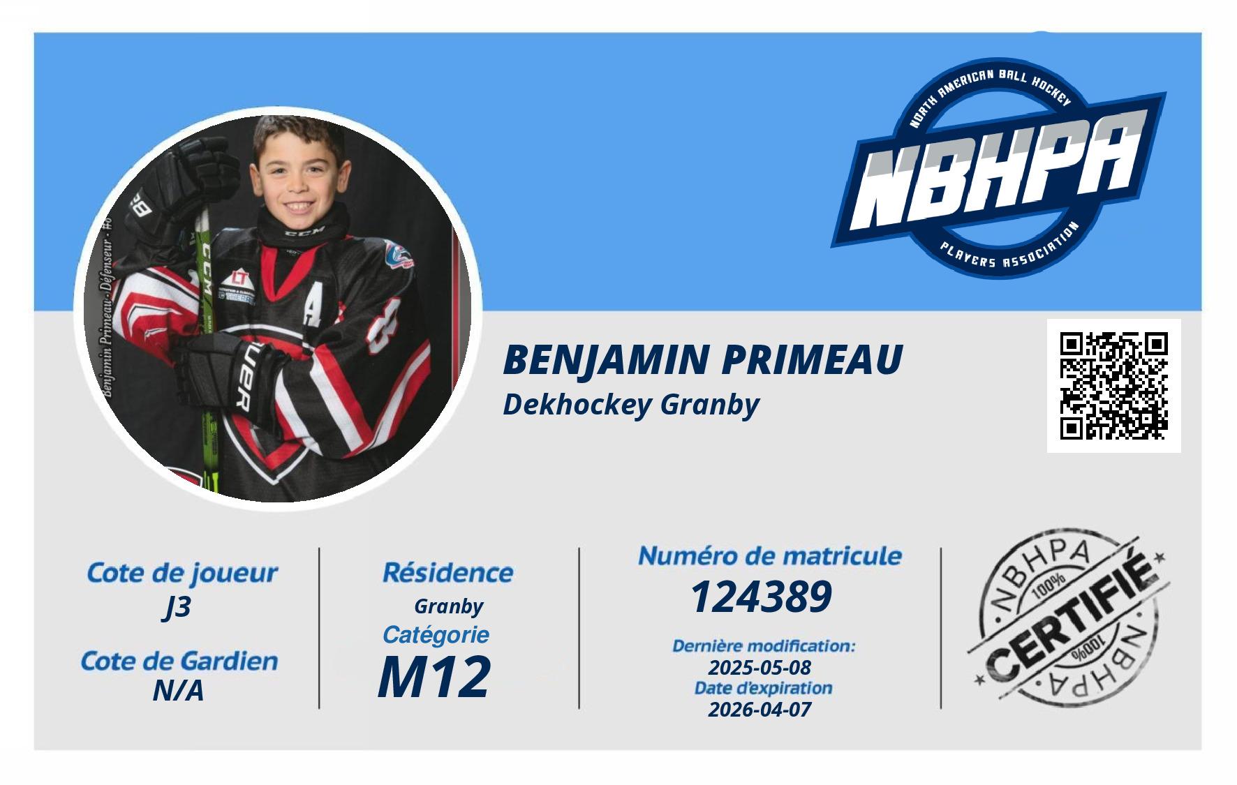Benjamin Primeau