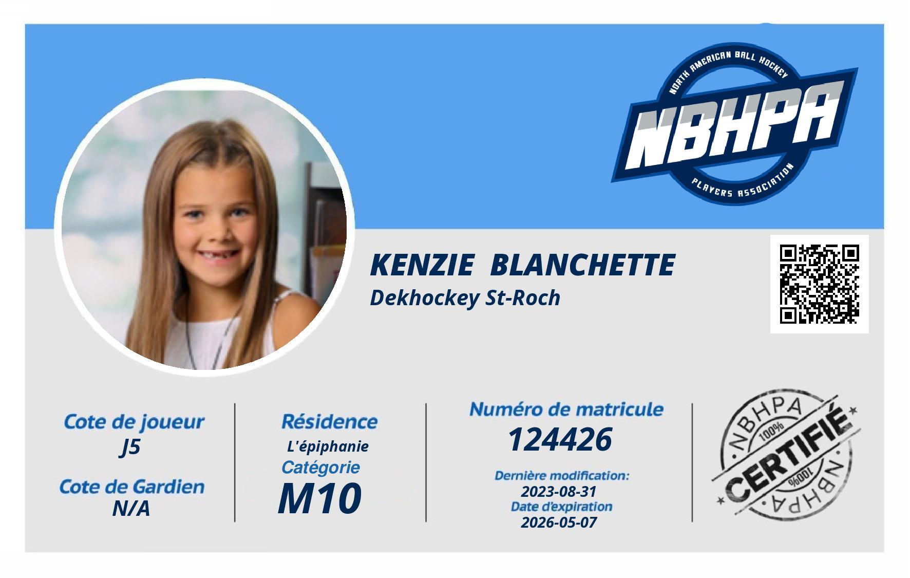 Kenzie  Blanchette