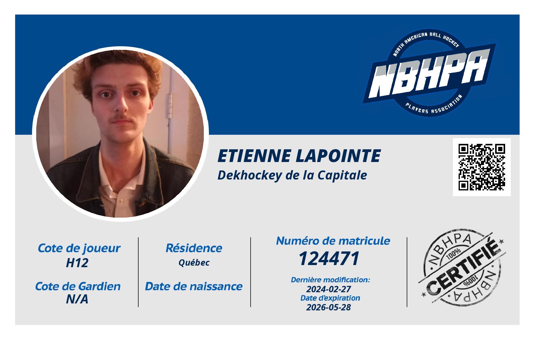 Etienne Lapointe
