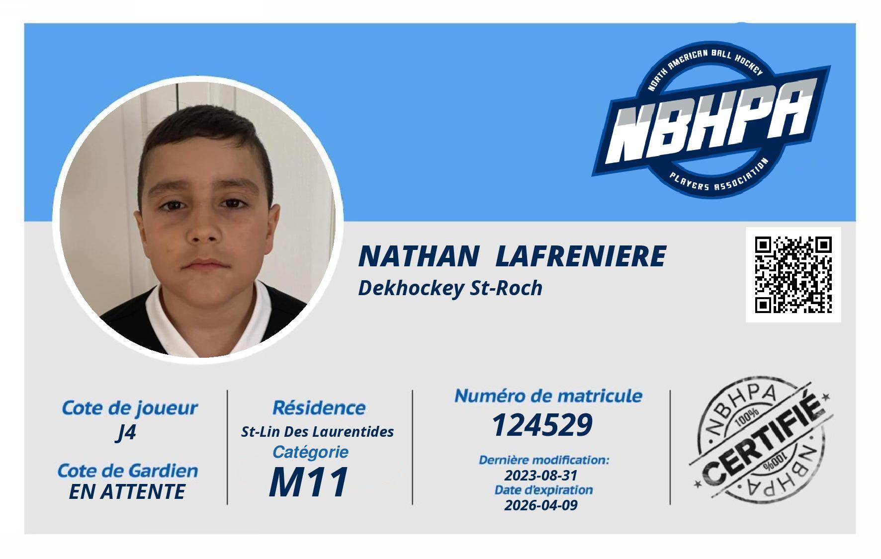 Nathan  Lafreniere 