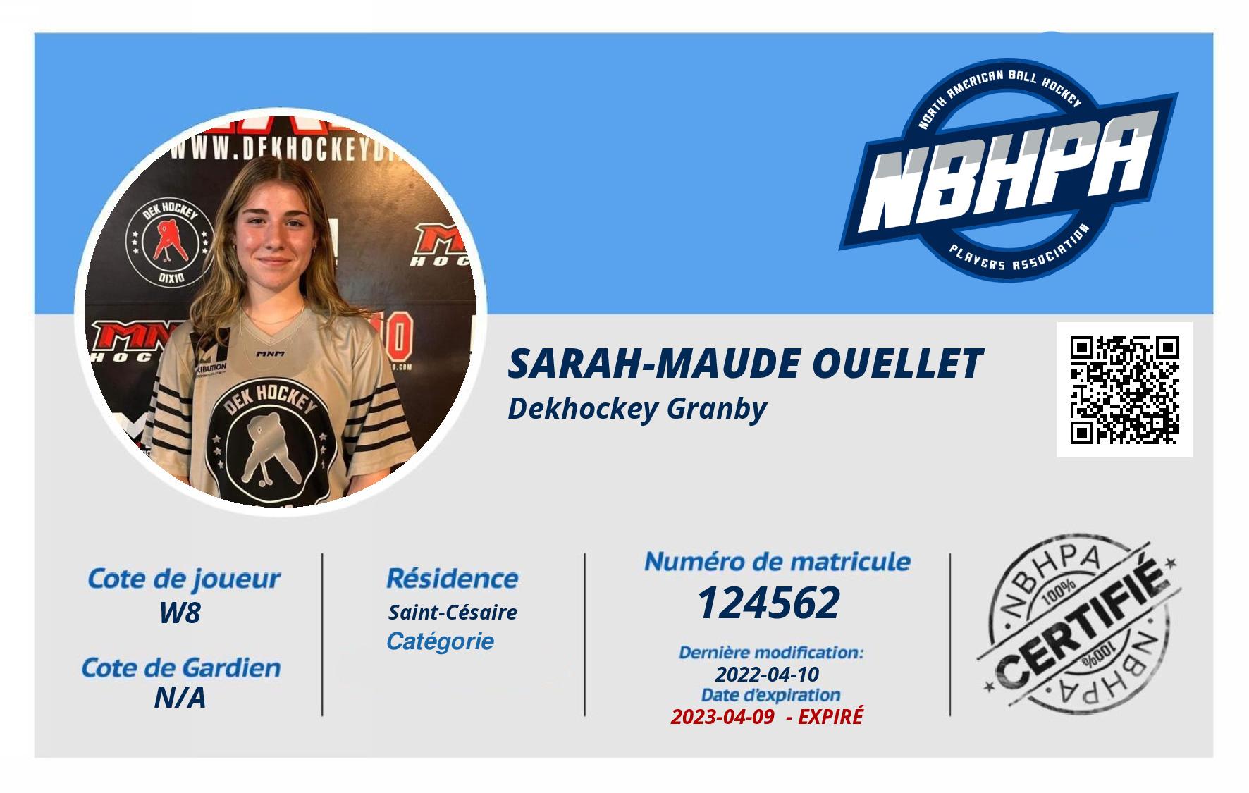 Sarah-Maude Ouellet