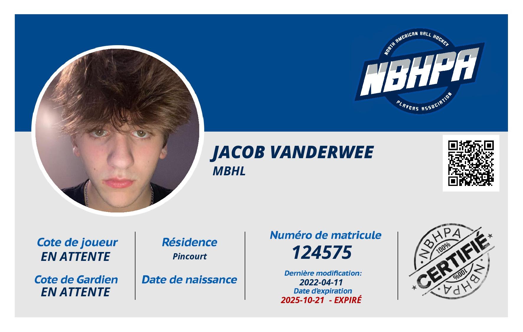 Jacob Vanderwee