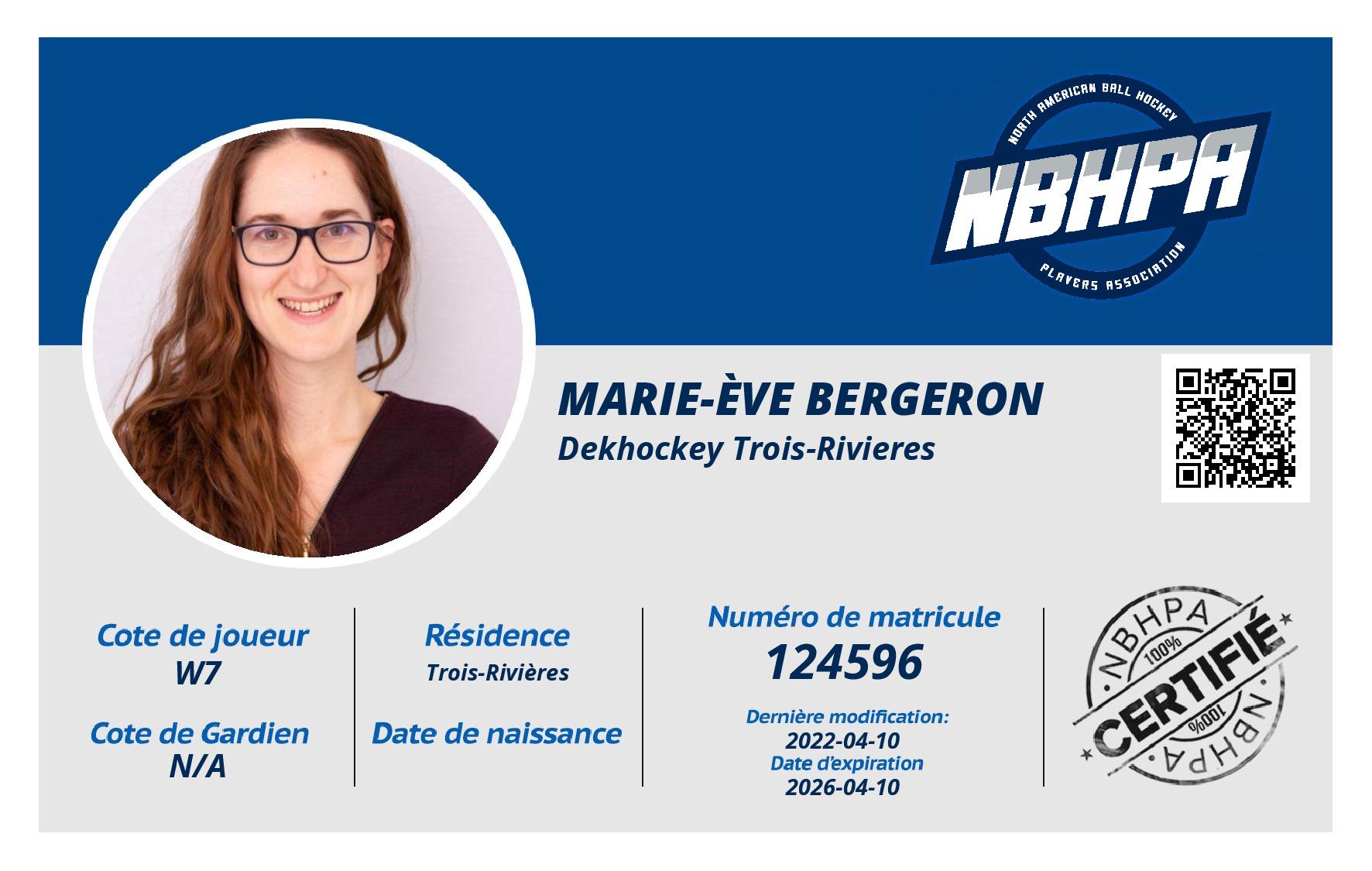 Marie-Ève Bergeron