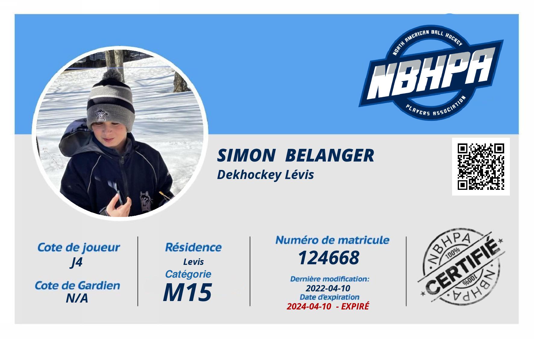 Simon  Belanger