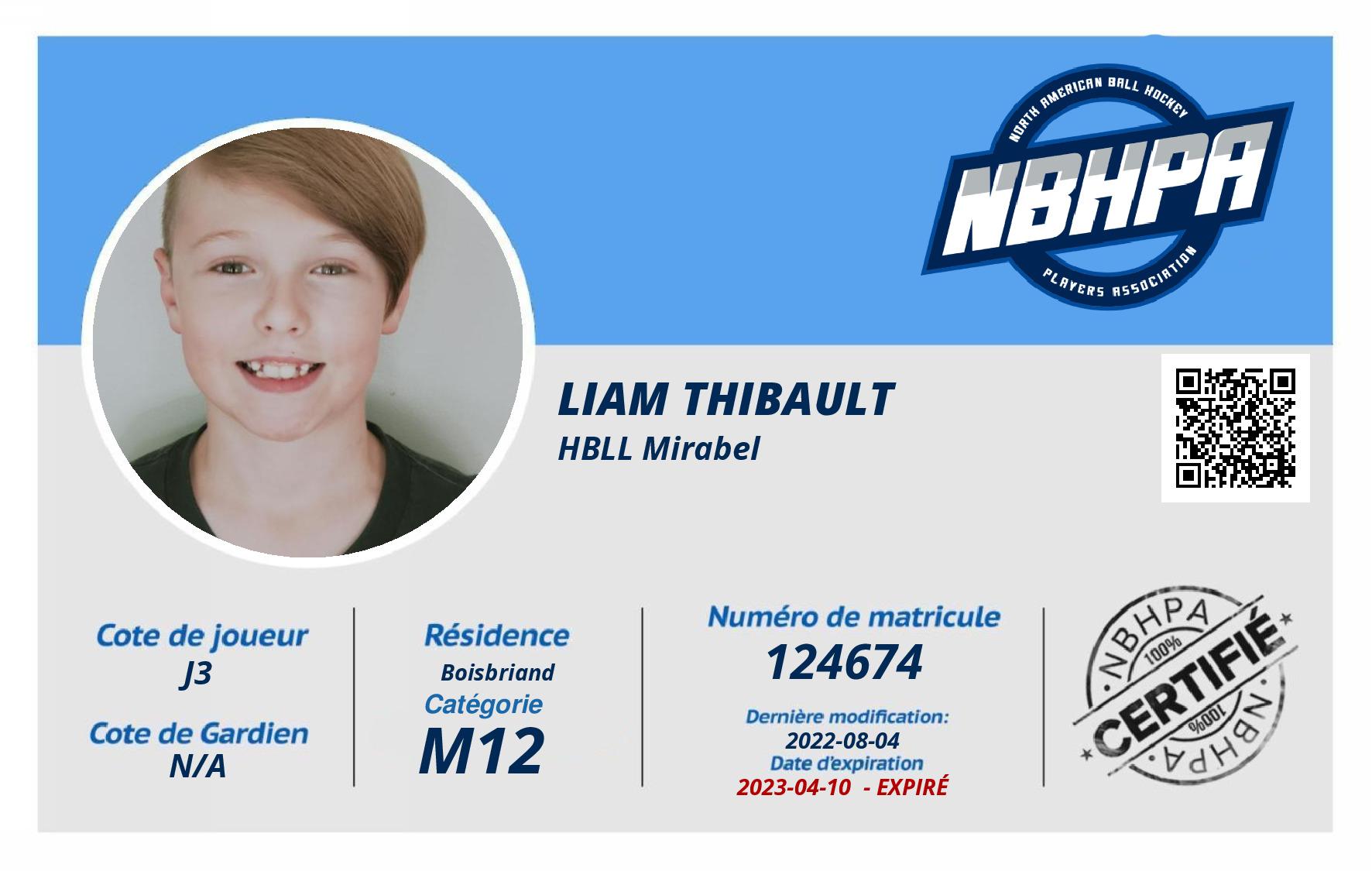 Liam Thibault
